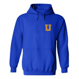 Sudadera Deportiva Hombre Hoodie Tigres Uanl Logo U Cmdo Bna