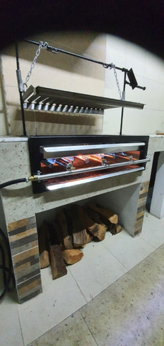 Parrilla Argentina Gas Y Carbon Acero Inoxidable