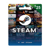 Gift Card Steam 25 Dolares Wallet Argentina