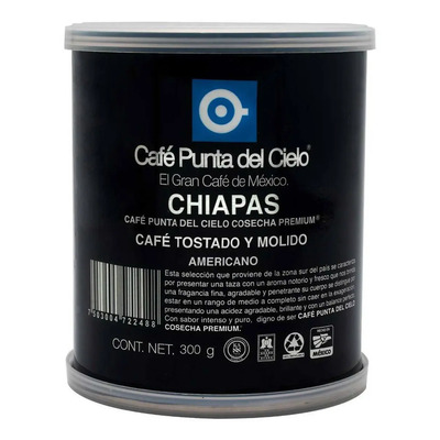 Café Punta del Cielo Molido Región Chiapas 300g | MercadoLibre