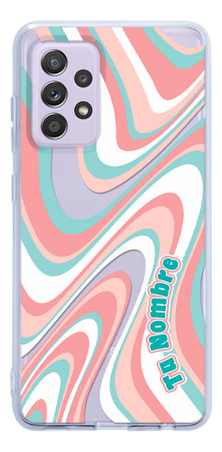 Funda Para Galaxy Para Mujer Curvas Rosas Con Tu Nombre