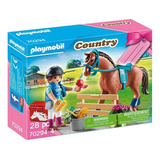 Figura Armable Playmobil Country Granja Con Caballo 28 Pzs