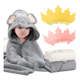 Toallas Para Bebés Animales + Gorras Para Baño Ajustables