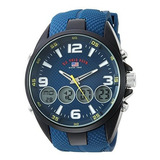 Reloj Casual De Cuarzo Y Caucho Para Hombre Color Azul