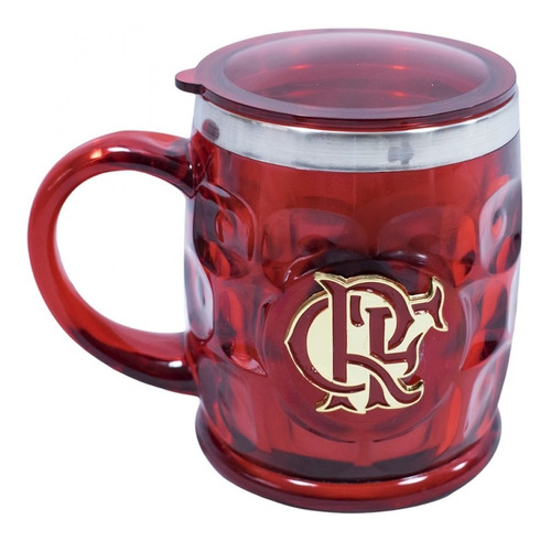 Caneca Térmica Brasão Metal 500ml  Flamengo