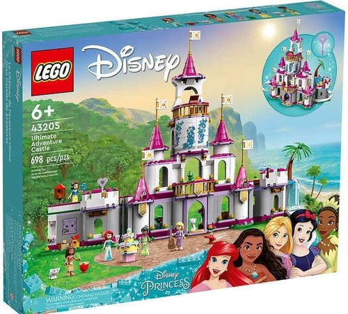 Lego Disney - Ultimate Adventure Castle - 5 Princesas! 43205 Cantidad De Piezas 698
