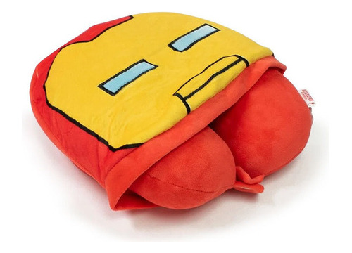 Almohada Para Viaje Marvel Ironman En Forma De U Con Capucha