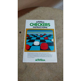 Catalogo De Instrucciones Activision Ckeckers Atari