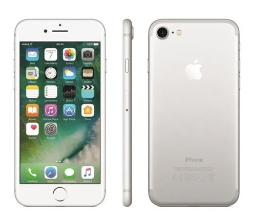  iPhone 7 32 Gb Prateado C/ Bateria Nova E Tela Nova /2022