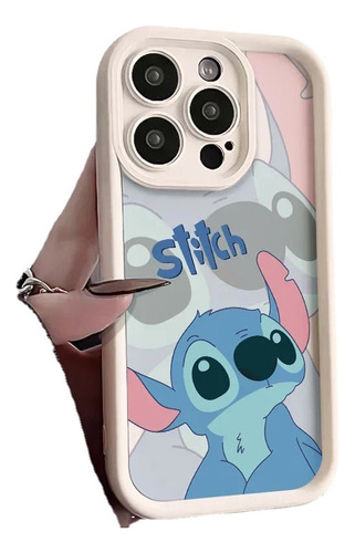Bonita Funda De Teléfono Disney Stitch Couple Para iPhone 11