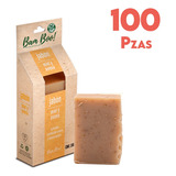 100 Pack Jabón Artesanal Natural Miel Avena 100 G Bam Boo! 