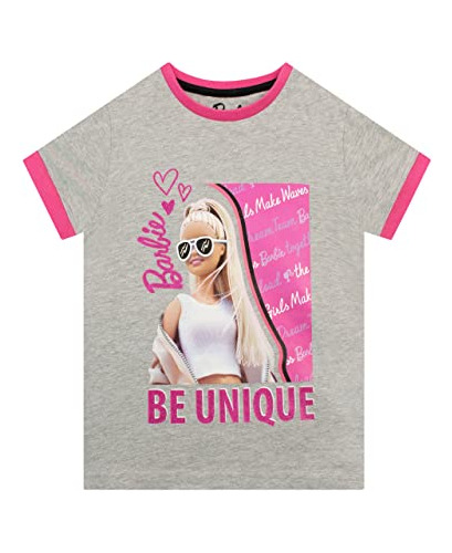Camiseta Barbie Grey 6 Para Niña