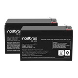 Kit 2 Bat Intelbras 12v 9ah Xb 1290 Para Nobreak E Seguranca