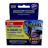 Tinta Hp 664 Xl Color 21ml Alternativa Pacific Color. Pro