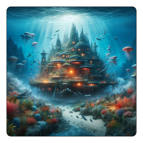 Mousepad Mundo Submarino Exotico Mar Peces Fish