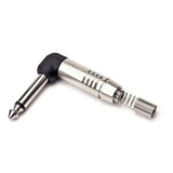 Plugue Conector -- P10 Mono L 90º -- Santo Angelo - Kit C/ 2