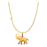 Collar Elefante Suerte Animal Amor Dije Letras Inicial Acero