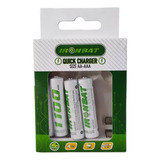 Pila Batería X4 Aa Aaa Cilíndrica 1100mah Cargador Alcalinas