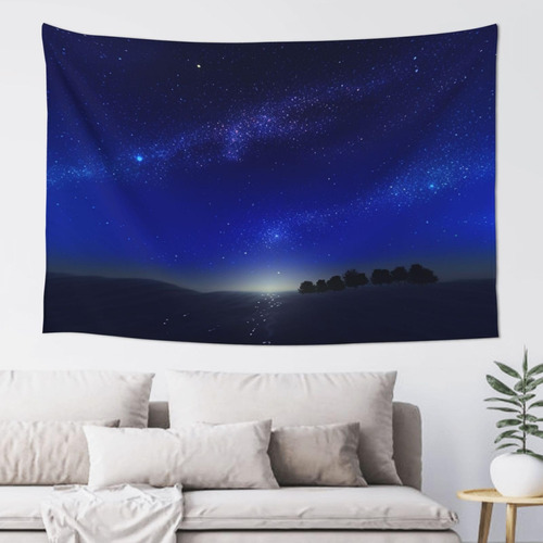 Adanti Starry Sky Print Tapestry Decorative Wall Soft Wide .