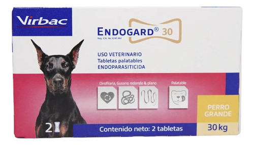 Endogard  30 Perros  Caja X2 Tableta Y A