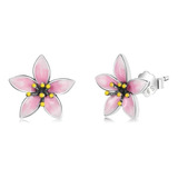 Aros Plata 925 Flor De Cerezo / Todojoyas