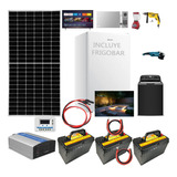 Kit Solar Autónomo 4320w Mini Refrigerador Incluido Tv Focos
