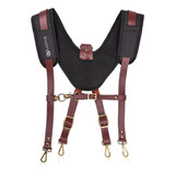 Lautus Leather Padded Tool Belt Suspenders W/chest Strap|...