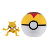 Figura Pokemon Batalla Pokebola - Abra Y Level Ball