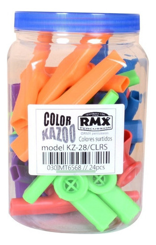 Kazoo (pito) Plastico Colores 24pcs Rmx