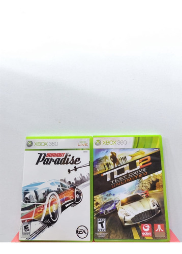 Jogos Xbox 360: Test Drive Unlimited 2 + Burnout Paradise