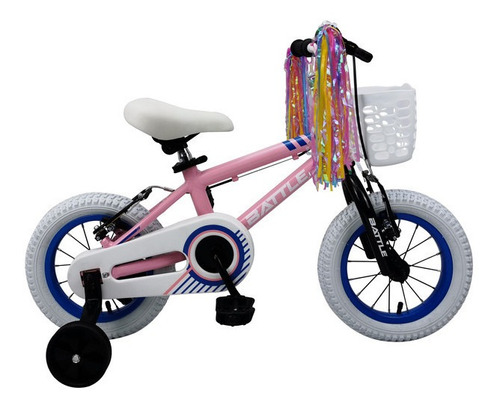 Bicicleta Infantil Battle R12 Ørsted Aluminium Technology Frenos V-brake Rosa