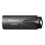 Pny Unidad Flash Usb 2.0 Adjunta De 256 Gb, Negra