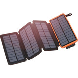 Cargador Solar 25000mah, Banco De Energía Solar, Extensible