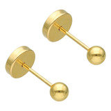 Aros Abridores Bebe Lili Oro 18k Bolita 3mm Li-102