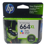 Kitcartucho Tinta Hp 664xl Negro/tricolor 5 Piezas Original 