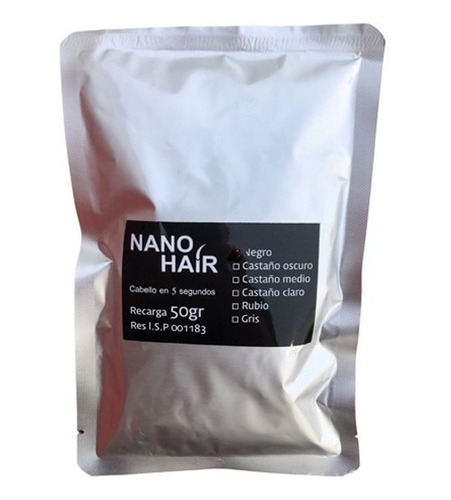 Nano Hair Recarga 50gr Fibra Capilar 