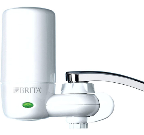 Brita Reduce Sabor Cloro Grifo Filtro Para Agua Llave Blanco