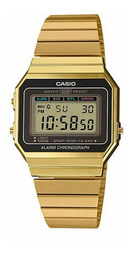 Reloj Casio Vintage A-700wg 9a Retro Gold  Impacto Online