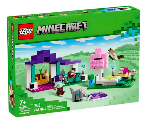 Blocos De Montar Lego Minecraft O Santuário Animal 21253