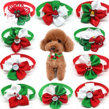 10 Unidspack Navidad Perro Pajarita Cachorro Gato Perro...