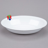 Set X 12 Bowl Ensaladera Compotera Melamina Blanca 20x14