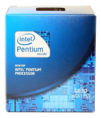 Processador Gamer Intel Pentium G630 Bx80623g630  De 2 Núcleos E  2.7ghz De Frequência Com Gráfica Integrada