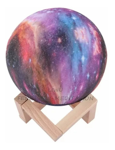 Lámpara Humidificador Luna Touch Y Universo Galaxia Planeta