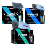 Kit Vitrificação V-plastic V-light V-paint Vonixx