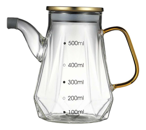 Botella Grande De Vidrio Para Aceite De Cocina Fácil 500ml