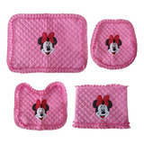 Tapete Passadeira Acolchoado Bordado Minnie Mickey Kit Pano