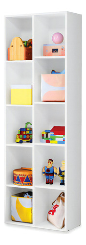 Livreiro Duplo Ely Organizador De Brinquedos 100% Mdf Cor Branco