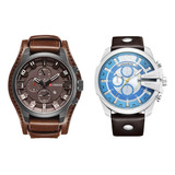 Reloj Curren Para Hombre Con Correa Piel Original Importada.