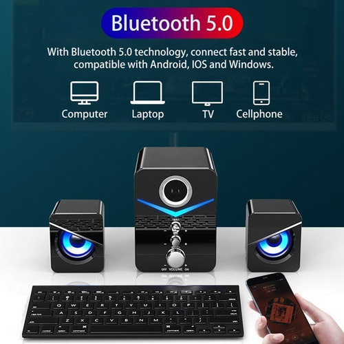 Bocinas Altavoz Bluetooth Para Pc Laptop Stereo Multimedia