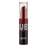 Batom Matte Ruby Kisses Kiss Red Kiss Ny Cor Bordô